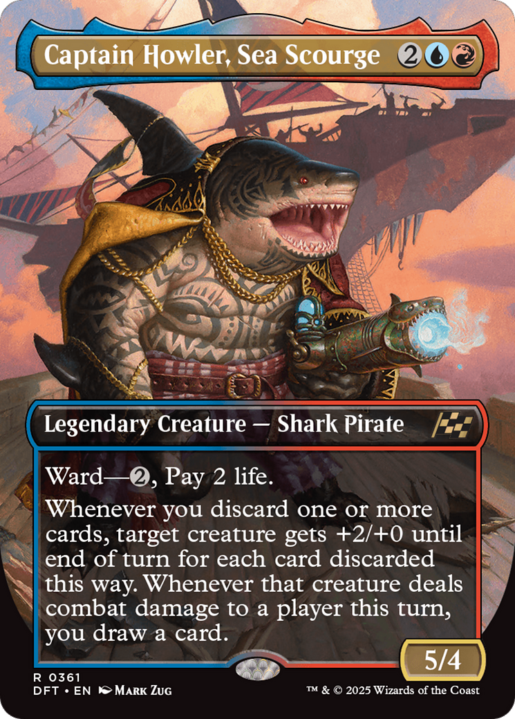 Captain Howler, Sea Scourge (Borderless) - Aetherdrift