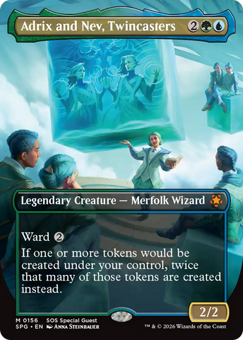 Adrix and Nev, Twincasters (Borderless) [Secrets of Strixhaven Special Guests]