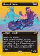 Demonic Junker (Borderless) (First-Place Foil) [Aetherdrift] Foil