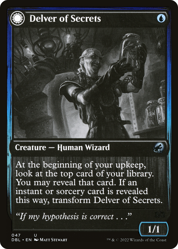 Delver of Secrets: (Double Faced Transform) [Innistrad: Double Feature]