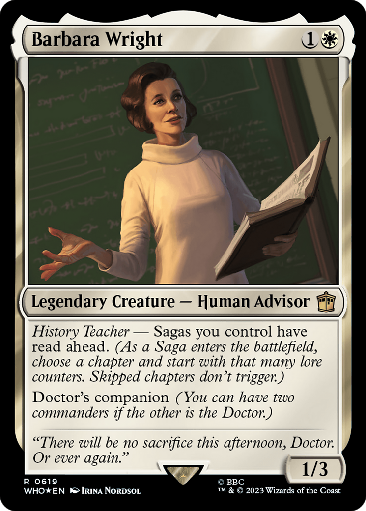 Barbara Wright (Surge Foil) - Doctor Who Foil