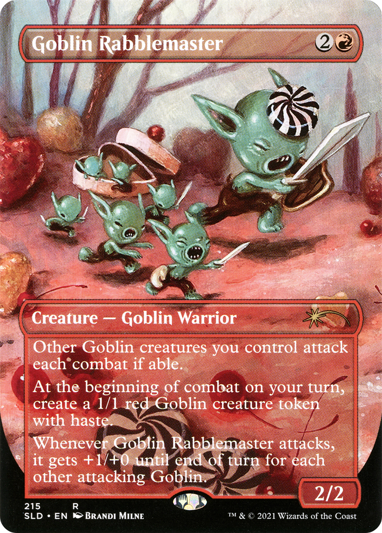 Goblin Rabblemaster (Borderless) [Secret Lair Drop]