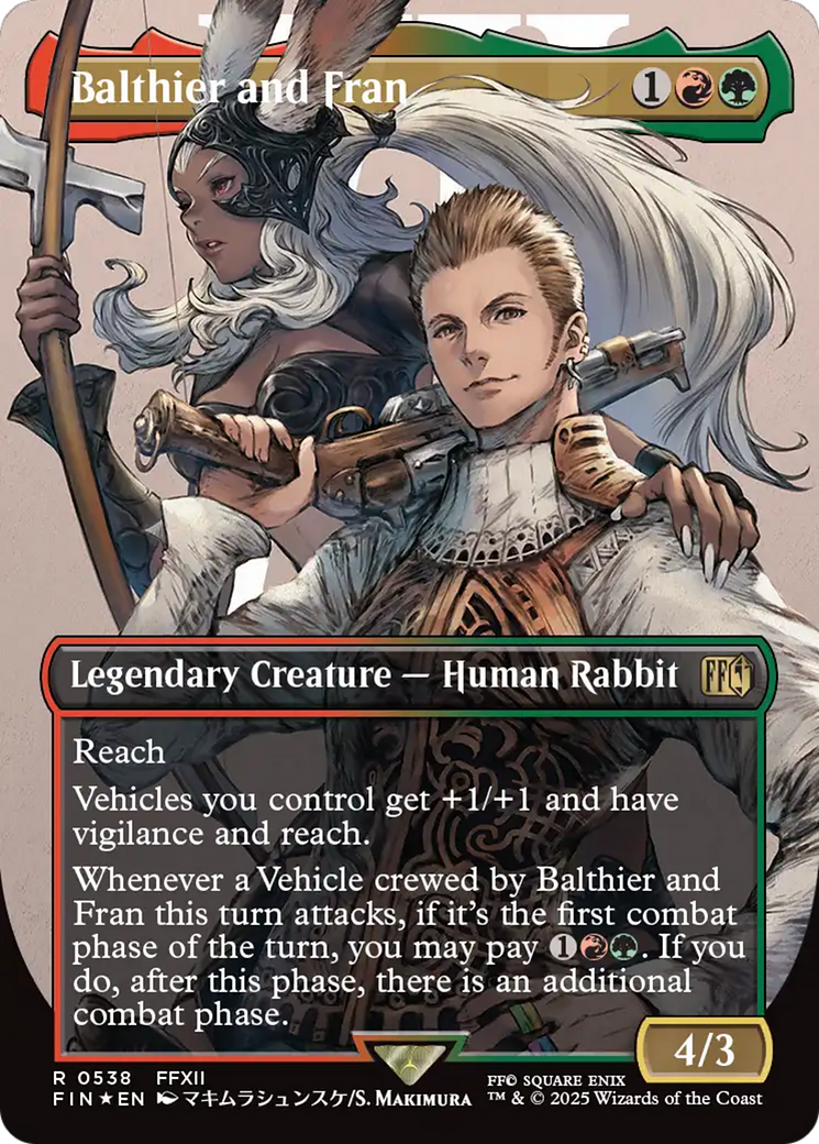 Balthier and Fran (0538) (Borderless) (Surge Foil) - FINAL FANTASY Foil