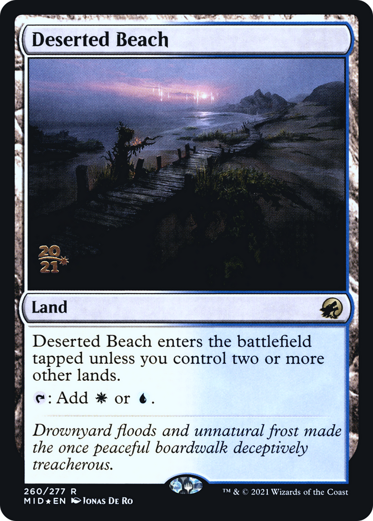 Deserted Beach [Innistrad: Midnight Hunt Promos] Foil