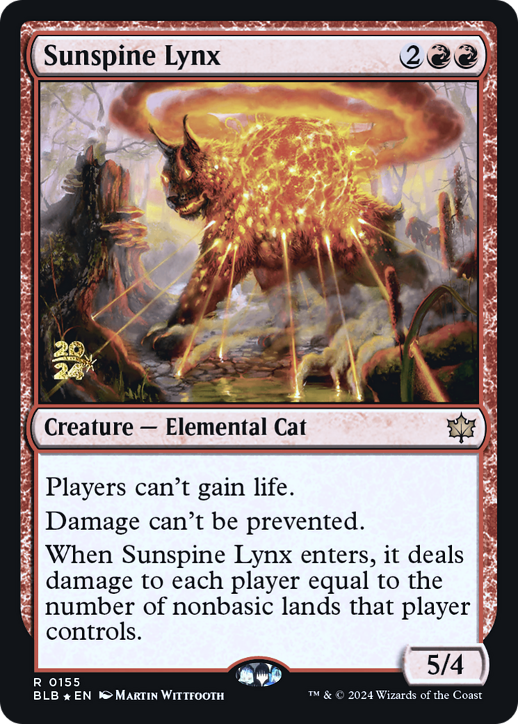 Sunspine Lynx [Bloomburrow Prerelease Promos]