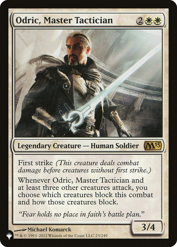 Odric, Master Tactician - [The List]