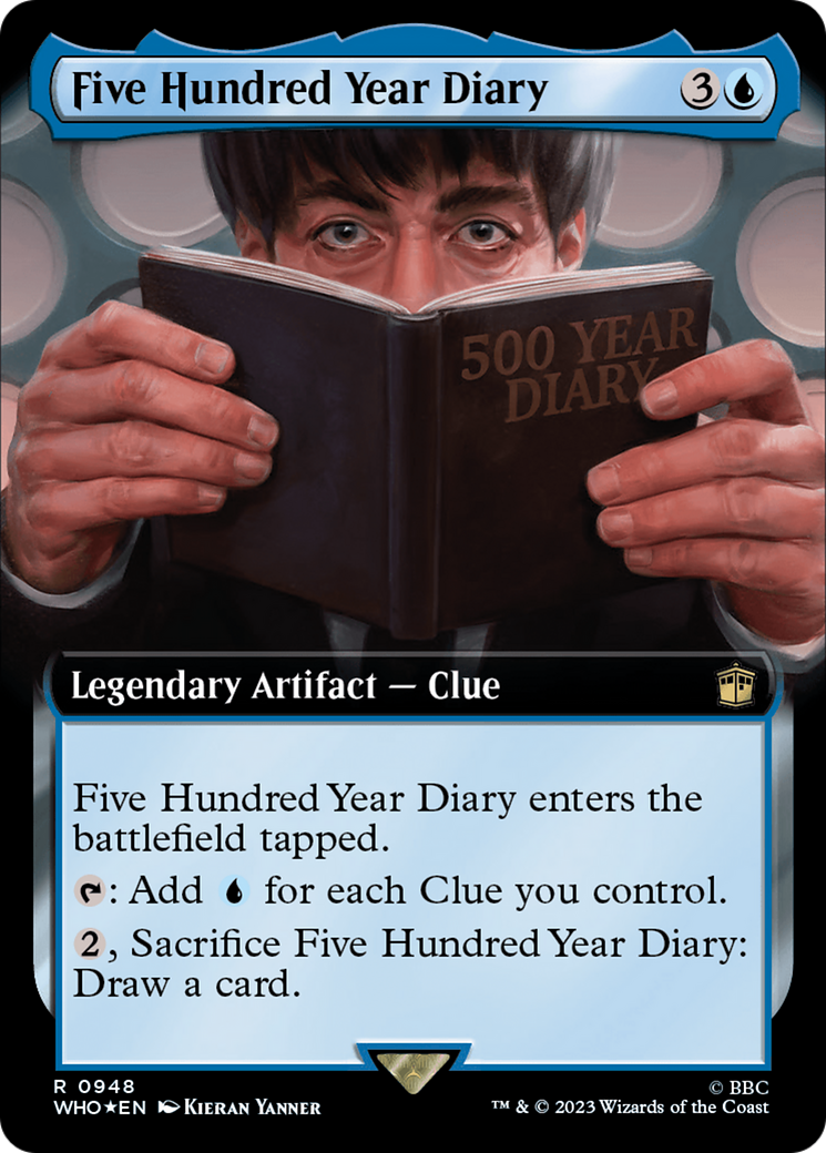 Five Hundred Year Diary (Extended Art) (Surge Foil): (Extended Art) [Doctor Who] Foil