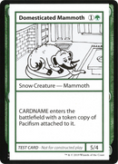 Domesticated Mammoth (No PW Symbol) - Mystery Booster Playtest Cards 2021