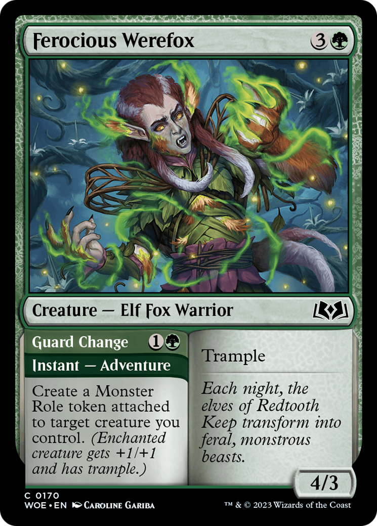 Ferocious Werefox [Wilds of Eldraine]