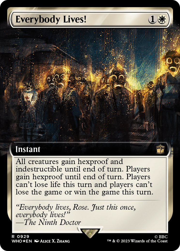 Everybody Lives! (Extended Art) (Surge Foil): (Extended Art) [Doctor Who] Foil