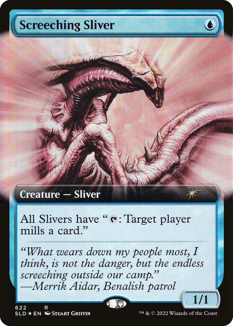 Screeching Sliver (Extended Art) [Secret Lair Drop]: (Extended Art) Foil