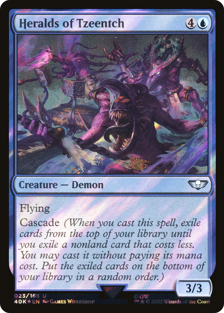 Heralds of Tzeentch (Surge Foil) [Warhammer 40,000 Commander] Foil