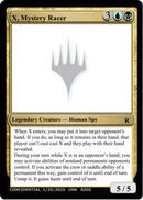 X, Mystery Racer [Un-Known Event Playtest Cards]
