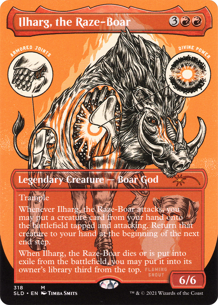 Ilharg, the Raze-Boar (Borderless) [Secret Lair Drop]