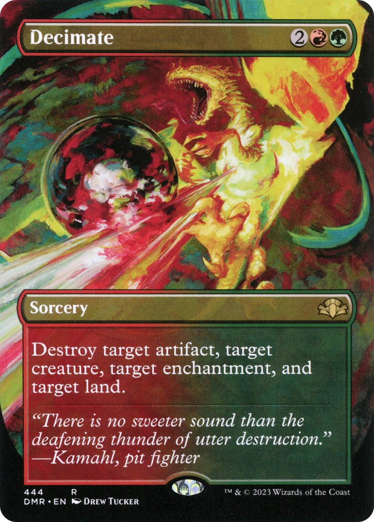Decimate (Borderless) [Dominaria Remastered]