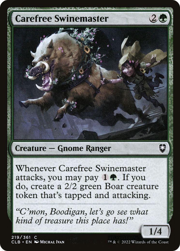 Carefree Swinemaster - Commander Legends: Battle for Baldur's Gate