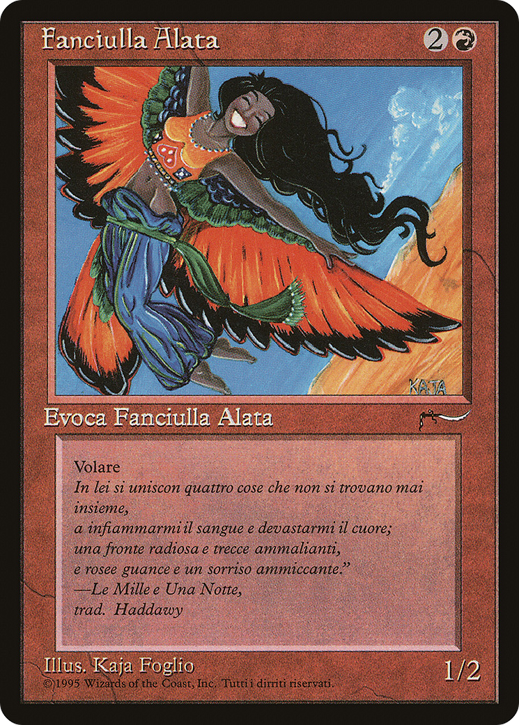Bird Maiden (Italian) - "Fanciulla Alata" - Rinascimento