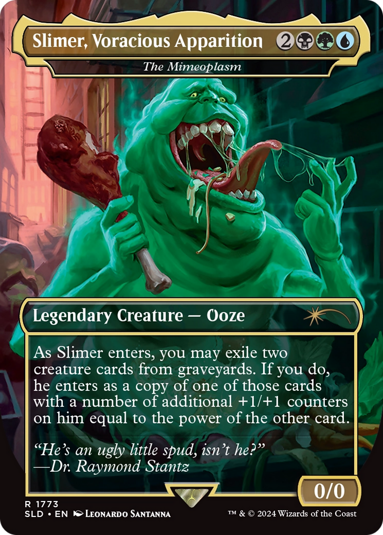 Slimer, Voracious Apparition - The Mimeoplasm [Secret Lair Drop] / Slimer, Voracious Apparition (Borderless)