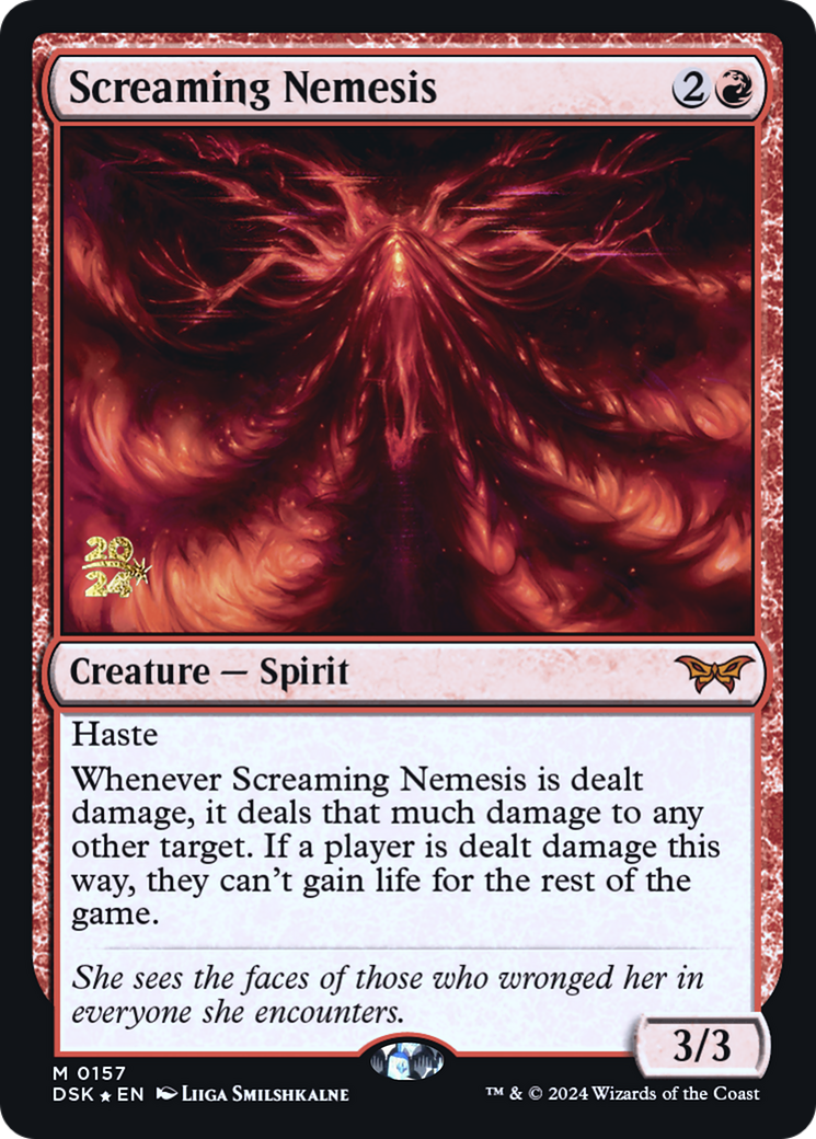 Screaming Nemesis [Duskmourn: House of Horror Promos] Foil
