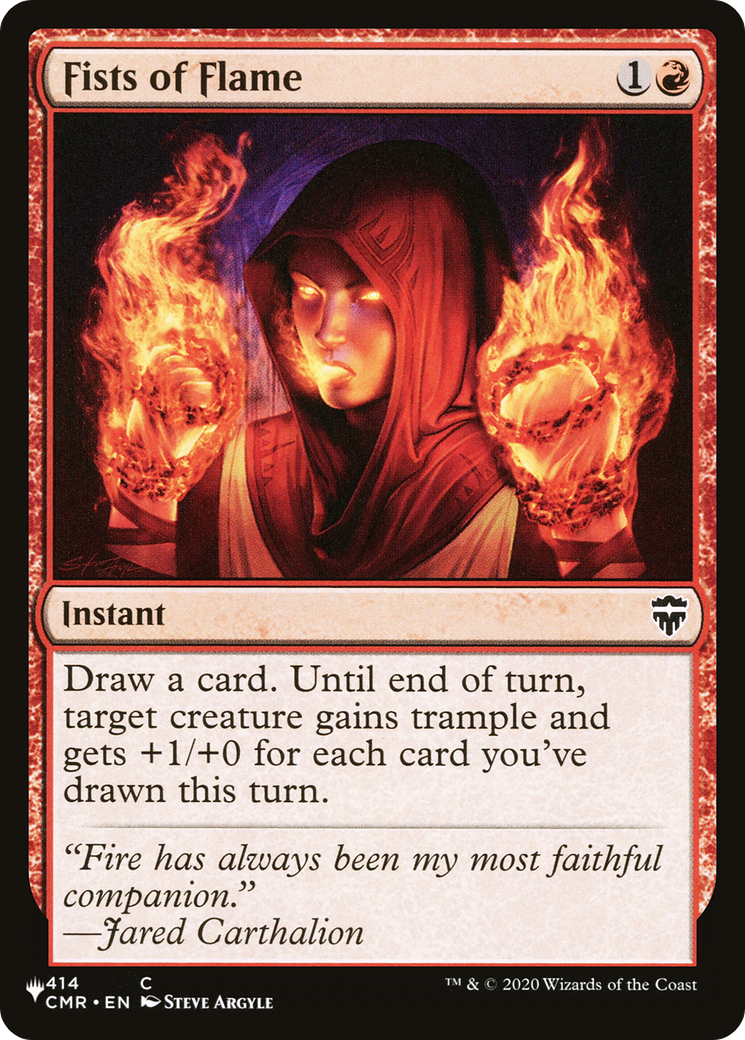 Fists of Flame (CMR) [The List]