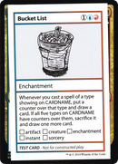 Bucket List (No PW Symbol) - Mystery Booster Playtest Cards 2021