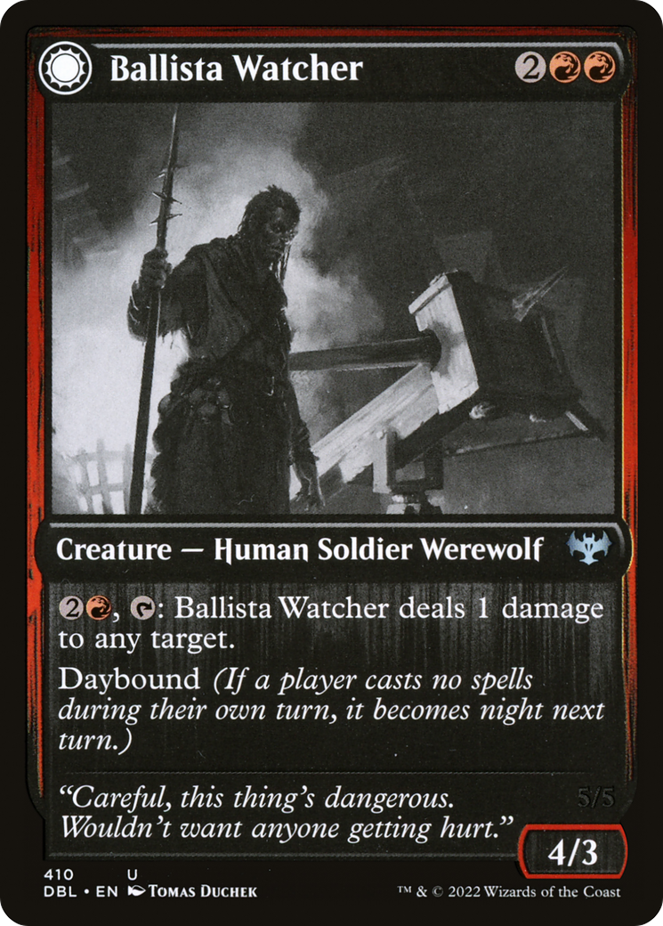 Ballista Watcher: (Double Faced Transform) [Innistrad: Double Feature]