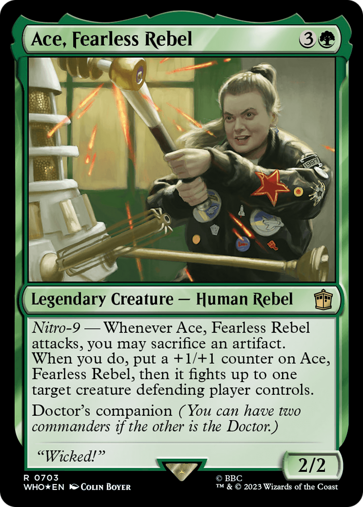 Ace, Fearless Rebel (Surge Foil) - Doctor Who Foil