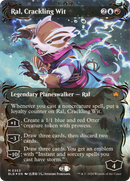 Ral, Crackling Wit (Borderless) (Raised Foil) (Showcase) [Bloomburrow] Foil