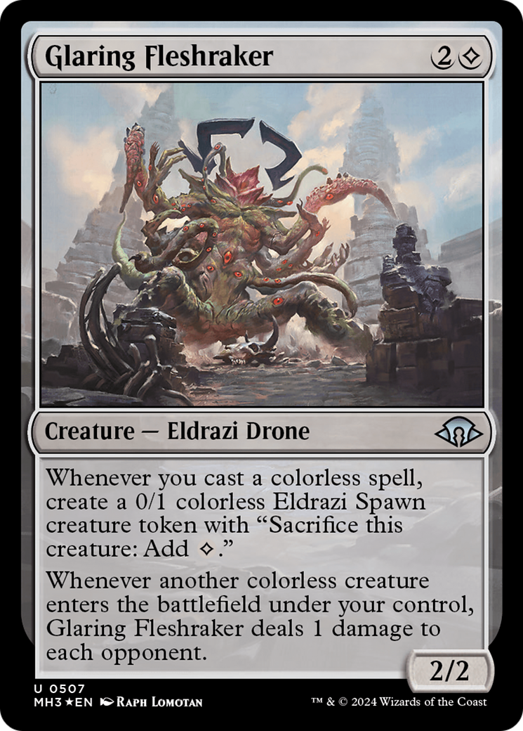 Glaring Fleshraker (Ripple Foil) [Modern Horizons 3] Foil
