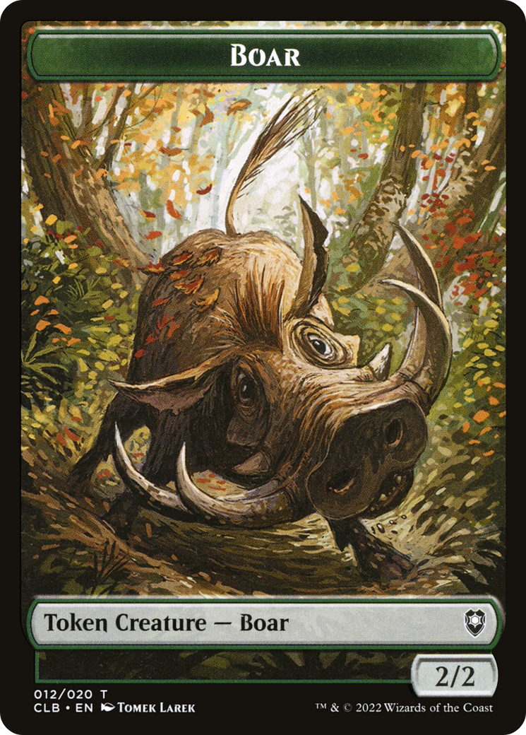 Boar Token - Battle for Baldur's Gate Tokens