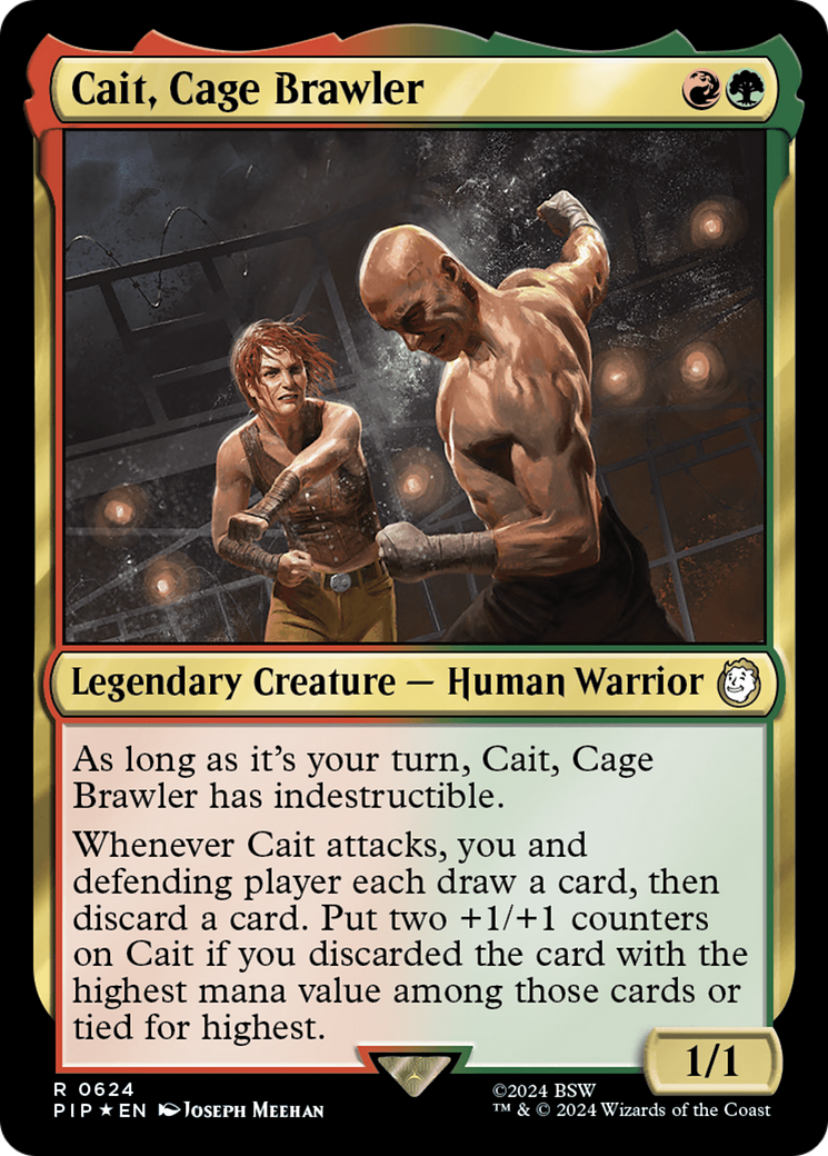 Cait, Cage Brawler (Surge Foil) - Fallout Foil