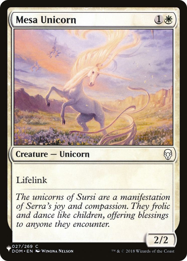 Mesa Unicorn - [The List]