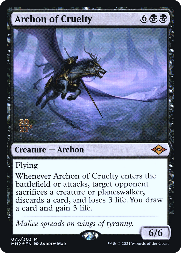 Archon of Cruelty - Modern Horizons 2 Promos Foil
