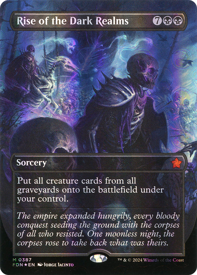 Rise of the Dark Realms (Borderless) (Mana Foil) - [Foundations] Foil