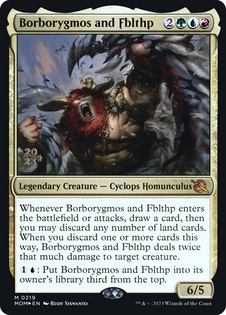 Borborygmos and Fblthp - March of the Machine Promos Foil