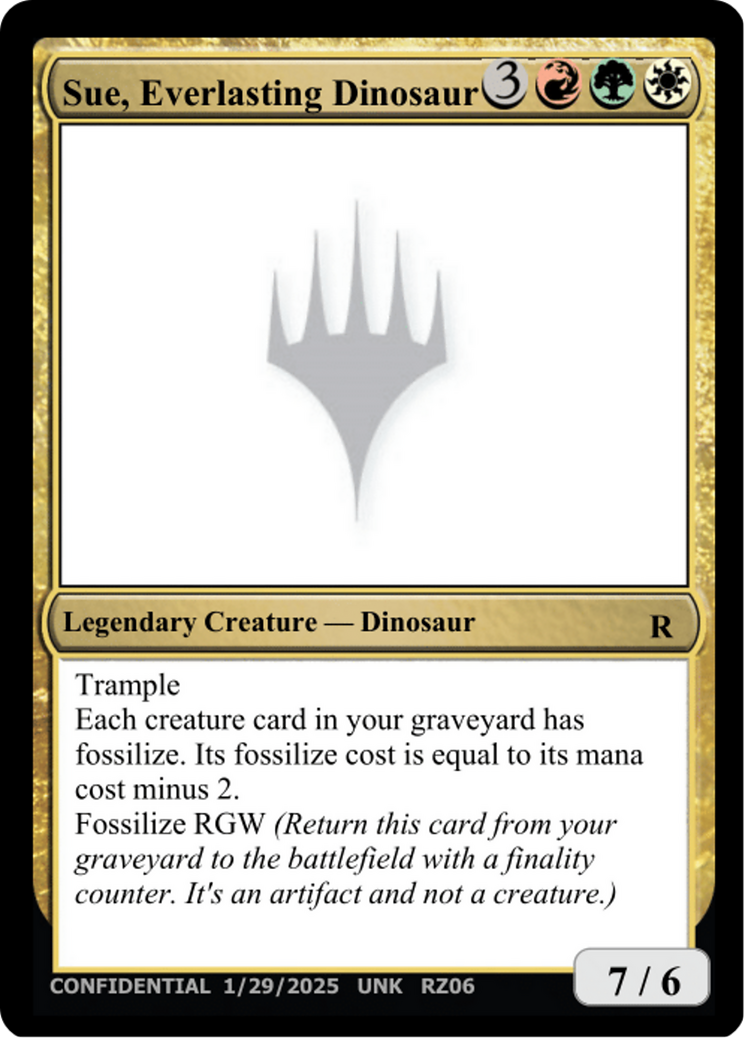 Sue, Everlasting Dinosaur [Un-Known Event Playtest Cards]