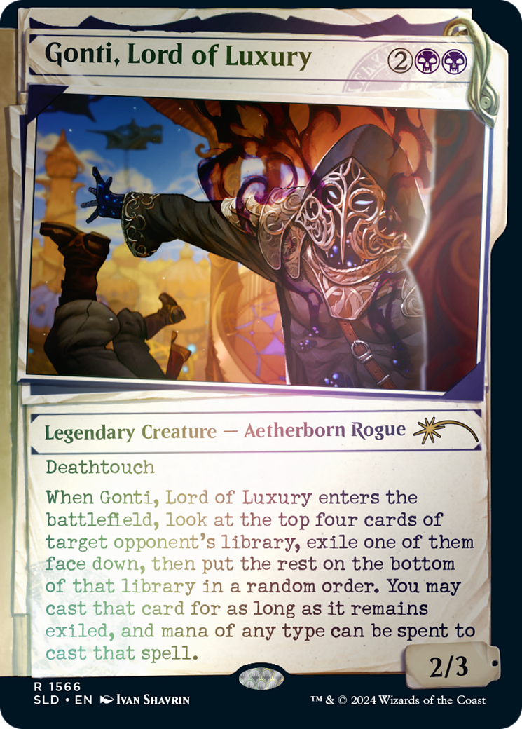 Gonti, Lord of Luxury (Rainbow Foil): (Showcase) [Secret Lair Drop] Foil