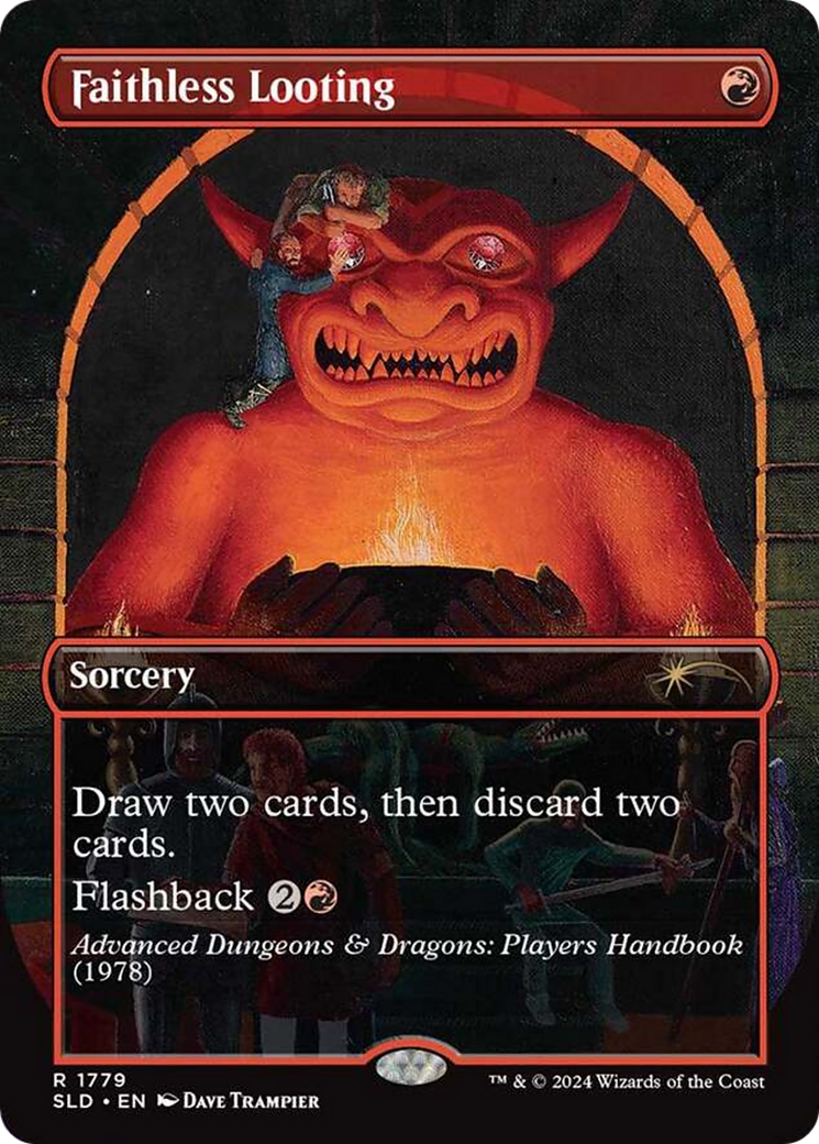 Faithless Looting (Borderless) [Secret Lair Drop]