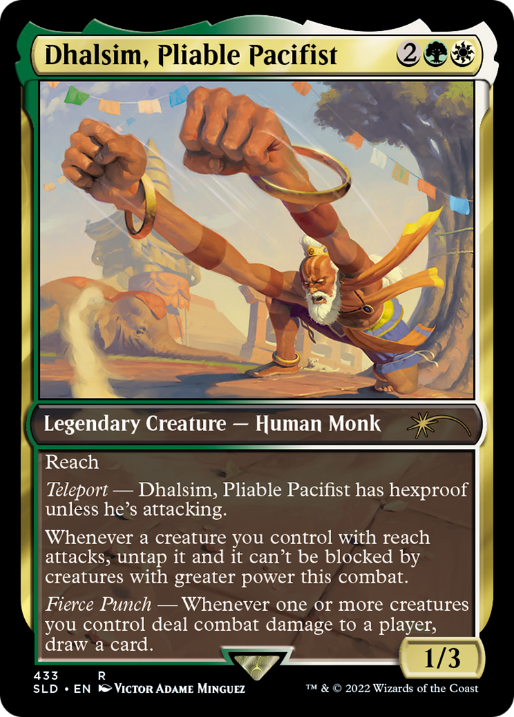 Dhalsim, Pliable Pacifist [Secret Lair Drop] / Dhalsim, Pliable Pacifist