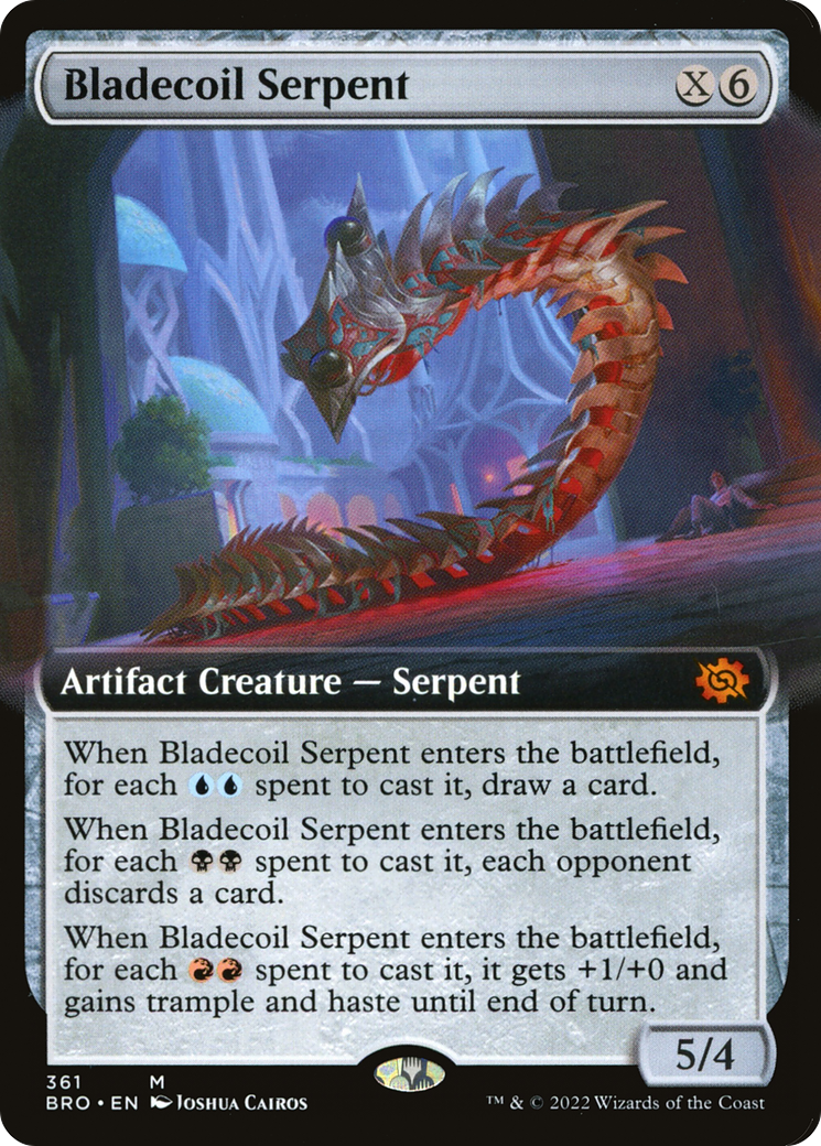 Bladecoil Serpent (Extended Art) - The Brothers' War: (Extended Art)