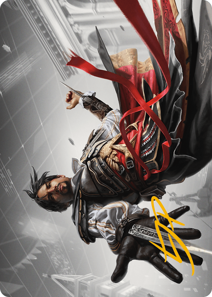 Ezio Auditore da Firenze Art Card (Gold-Stamped Signature) (Borderless) [Assassin's Creed Art Series]