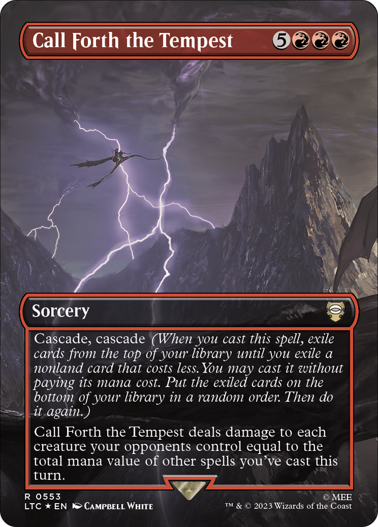 Call Forth the Tempest (Borderless) (Surge Foil) - Tales of Middle-earth Commander Foil