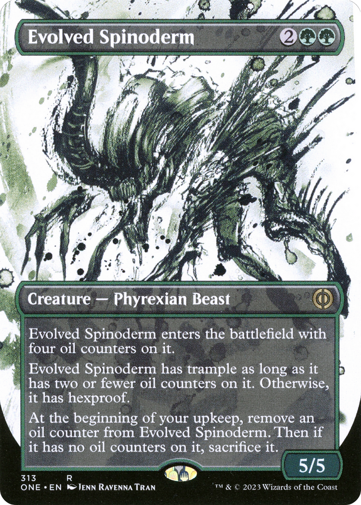 Evolved Spinoderm (Showcase): (Showcase) (Borderless) [Phyrexia: All Will Be One]