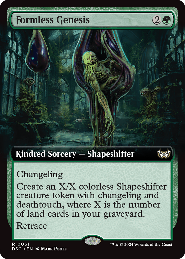 Formless Genesis (Extended Art): (Extended Art) [Duskmourn: House of Horror Commander]