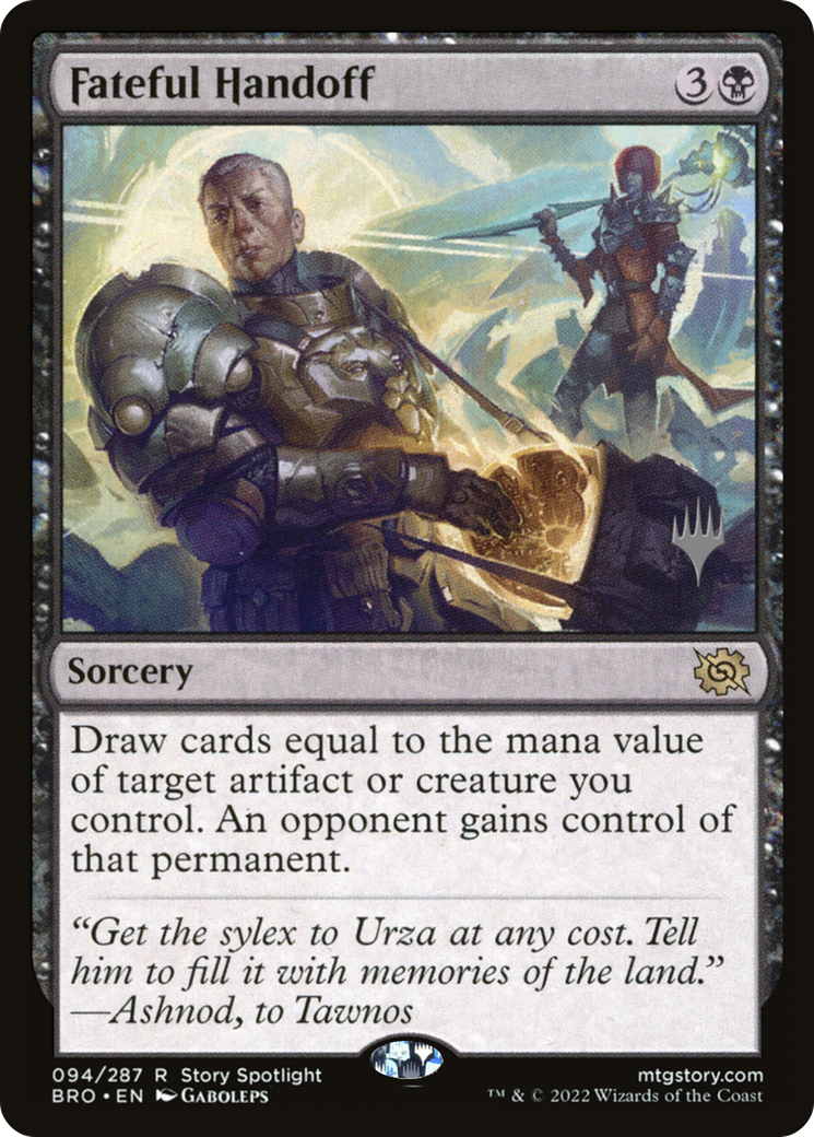 Fateful Handoff [The Brothers' War Promos]