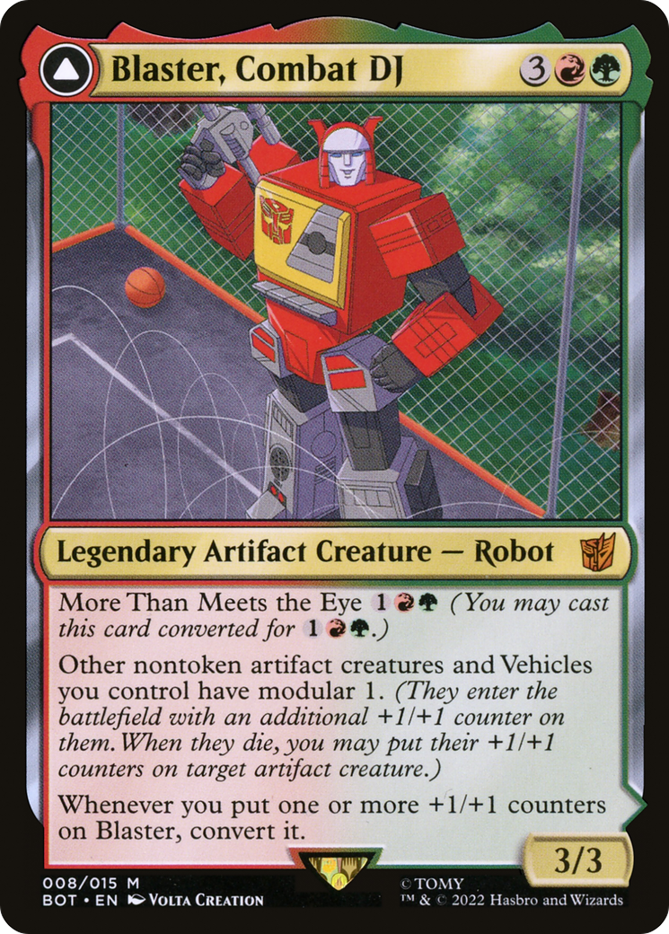 Blaster, Combat DJ - Transformers: (convertdfc)
