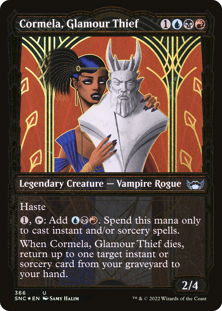 Cormela, Glamour Thief (Gilded Foil): (Showcase) [Streets of New Capenna] Foil
