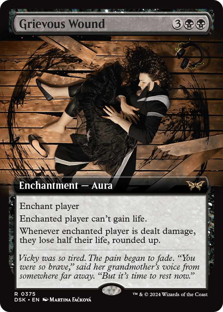 Grievous Wound (Extended Art): (Extended Art) [Duskmourn: House of Horror]