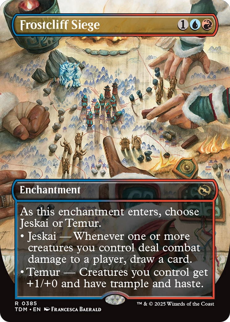 Frostcliff Siege (Borderless): (enchantment) [Tarkir: Dragonstorm]