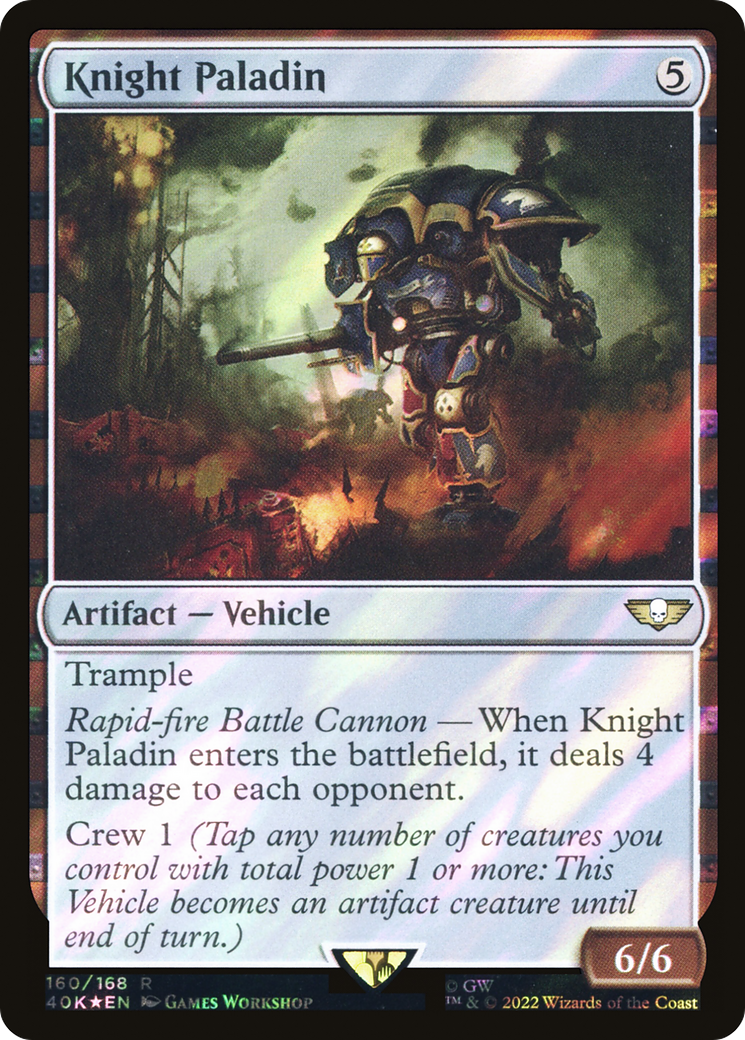 Knight Paladin (Surge Foil) [Warhammer 40,000]